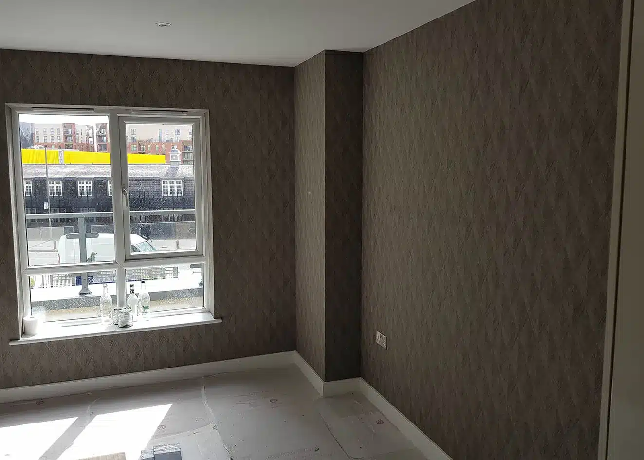 Fabric, Textile, Suede, Silk, Linen Wallpaper Installations - Bluespec ...