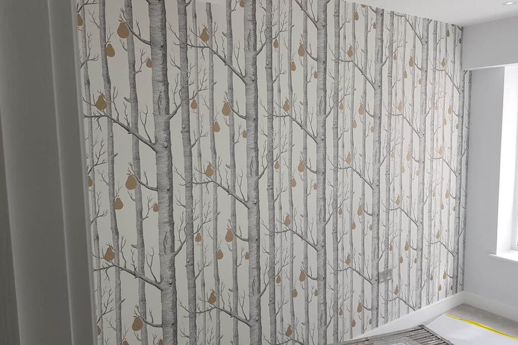 Cole and Son` Wood and Pears wallpaper.